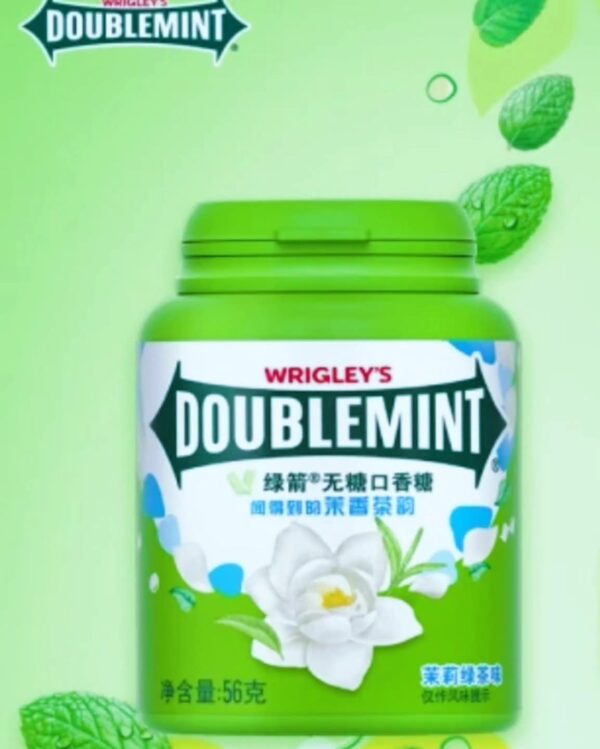 Wrigley's Doublemint Chewing Gum  Jasmine Green tea flavour