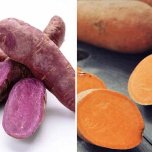 Purple and Orange Sweet Potato